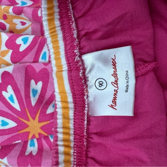 Hanna Andersson Pink & Orange Skort with Stripes & Pattern Size 90 (3T) Girls - Picture 4 of 5